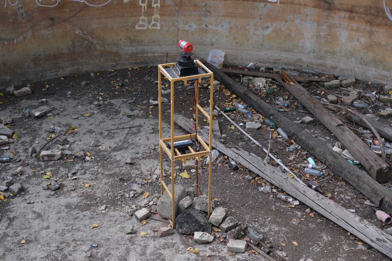 Peter Vink, POOL, 2026, site-specific light installation, Tbilisi, Georgia, Tbilisi Architecture Biennial